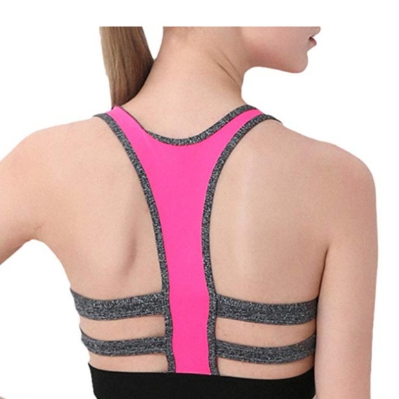 Padded Racerback Sports Bras - Picture 2 of 7